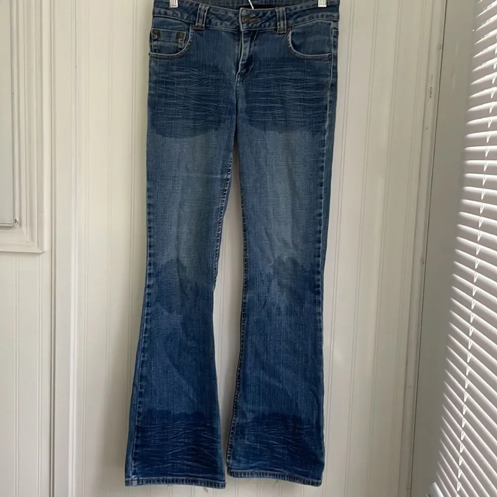 Buffalo David Bitton Rox-X women’s jeans faded distressed bootcut‎ Y2K size 28
